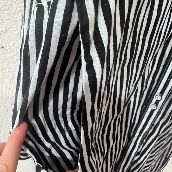 Free People Faded In The Morning Linen Blend Button Down Dress - Small Flaw* - Picture 10 of 12